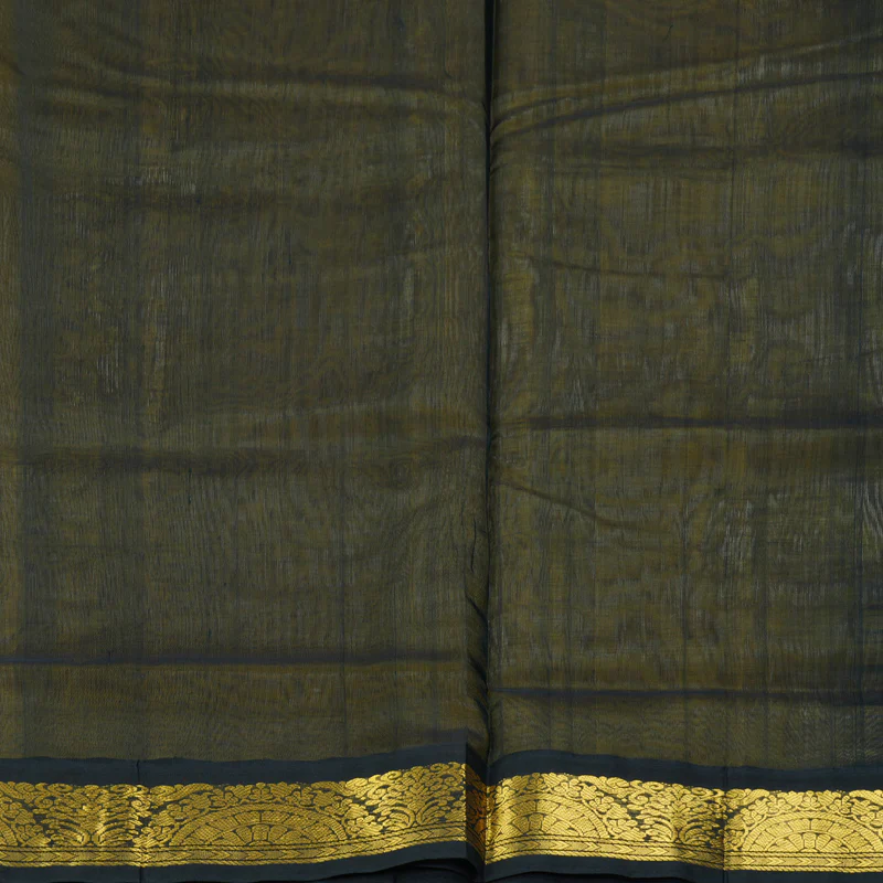 Hayagrivas Pale Yellow Pure Silk Cotton Saree SSCBF34D1-21 - Image 6
