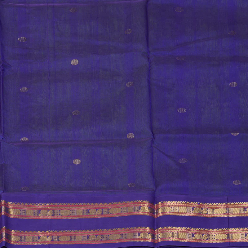 Hayagrivas Parrot Green Pure Silk Cotton Saree SSCBF36D3-12 - Image 6