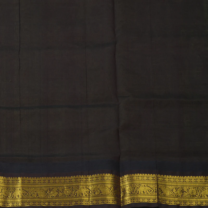 Hayagrivas Parrot Green Pure Silk Cotton Saree SSCBF55E1-4 - Image 6