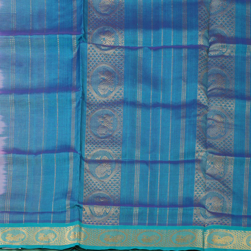 Hayagrivas Peach Pure Silk Cotton Saree SSCBF53E4-16 - Image 5