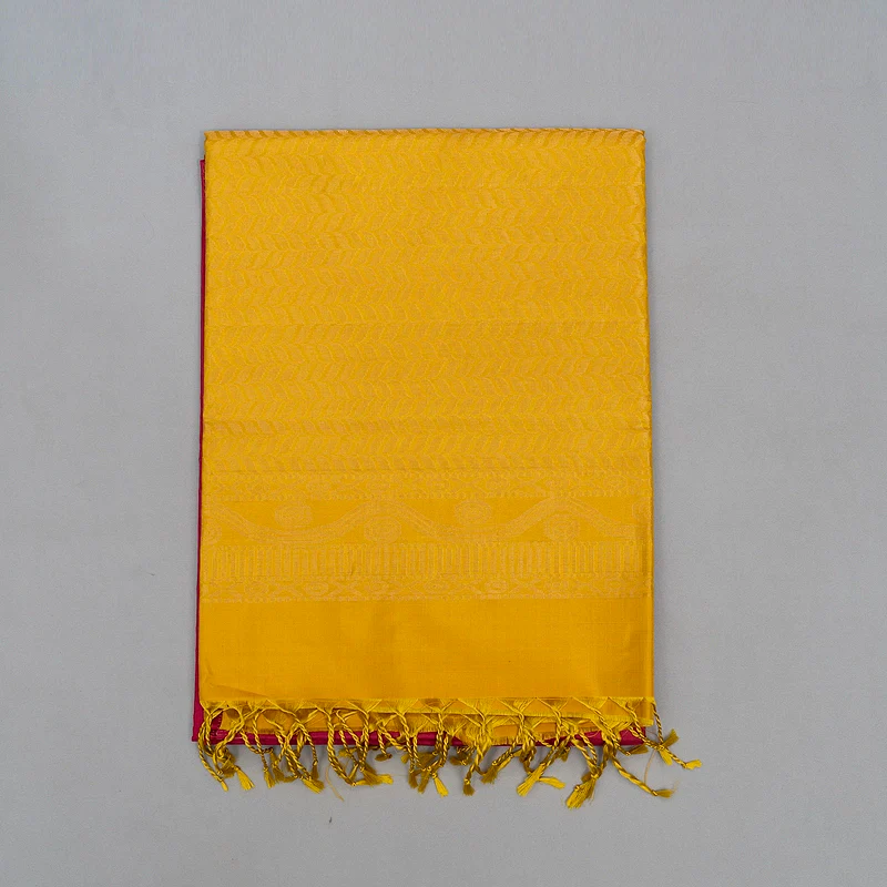 Hayagrivas Pink Handloom Soft Silk Saree KSBE22I29-1 - Image 2