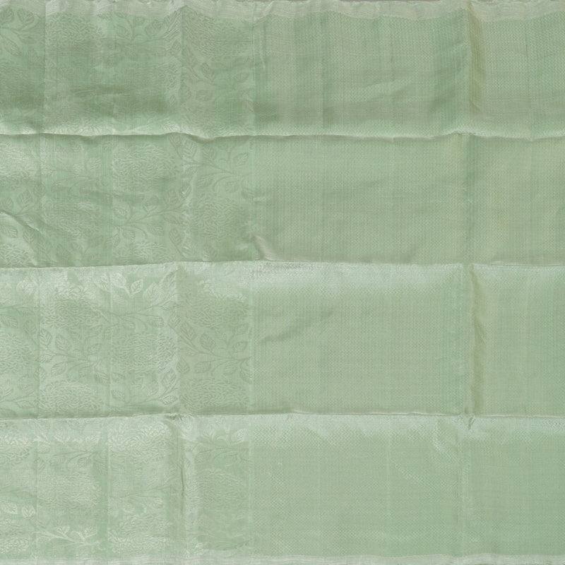 Hayagrivas Pista Green Pure Soft Silk Saree KBE2154A1-3 - Image 4