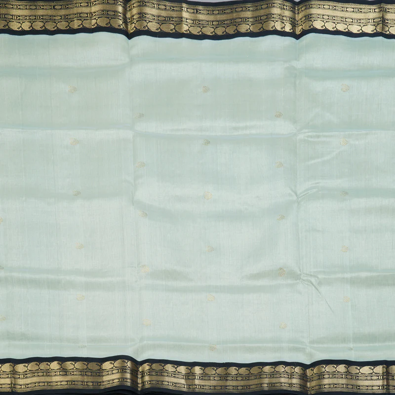 Hayagrivas Powder Green Pure Silk Cotton Saree SSCBF55E13-4 - Image 3