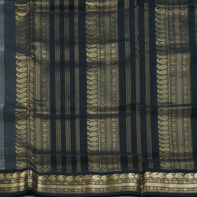 Hayagrivas Powder Green Pure Silk Cotton Saree SSCBF55E13-4 - Image 5