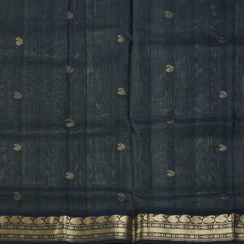 Hayagrivas Powder Green Pure Silk Cotton Saree SSCBF55E13-4 - Image 6