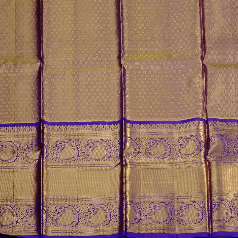 Hayagrivas Pure Kanjivaram Pattu Pavadai in Rose Pink with Purplish-blue BBB2314J17-5 - Image 3