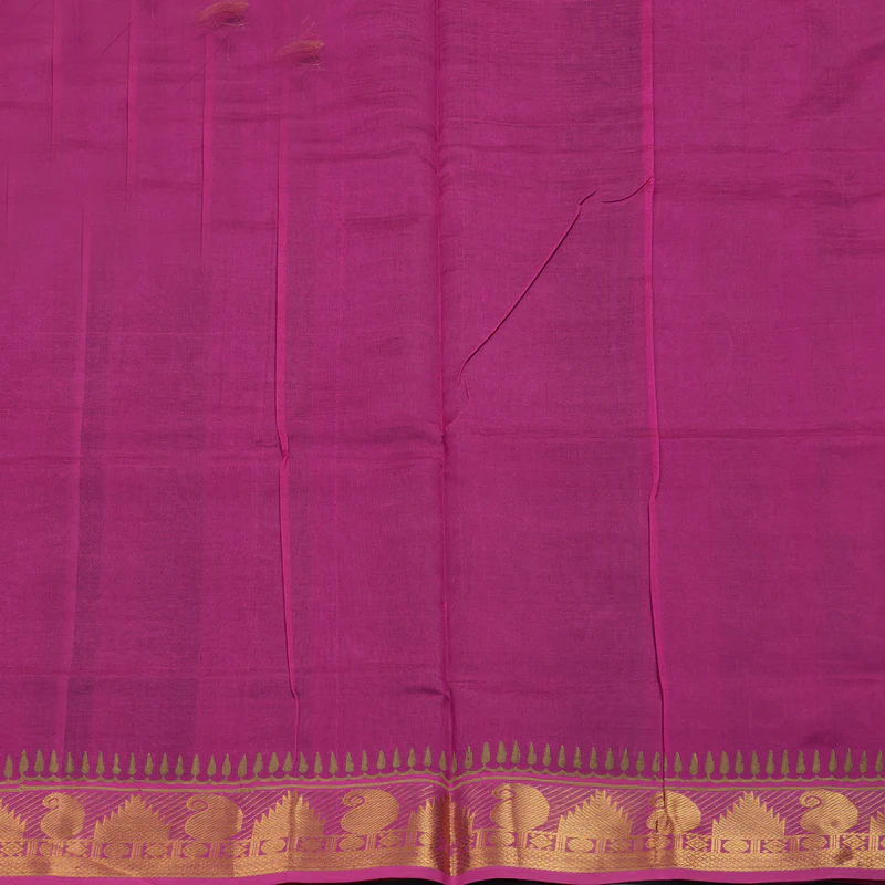 Hayagrivas Purple Pure Printed Silk Cotton Saree HBF62D3-3 - Image 6