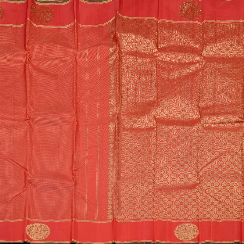 Hayagrivas Red Handloom Kanjivaram Silk Saree KBE2493C7-3 - Image 6