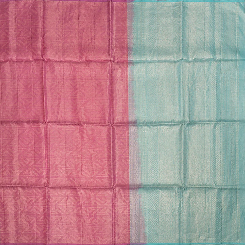 Hayagrivas Rose Pink Handloom Soft Silk Saree KBE1195I30-1 - Image 4