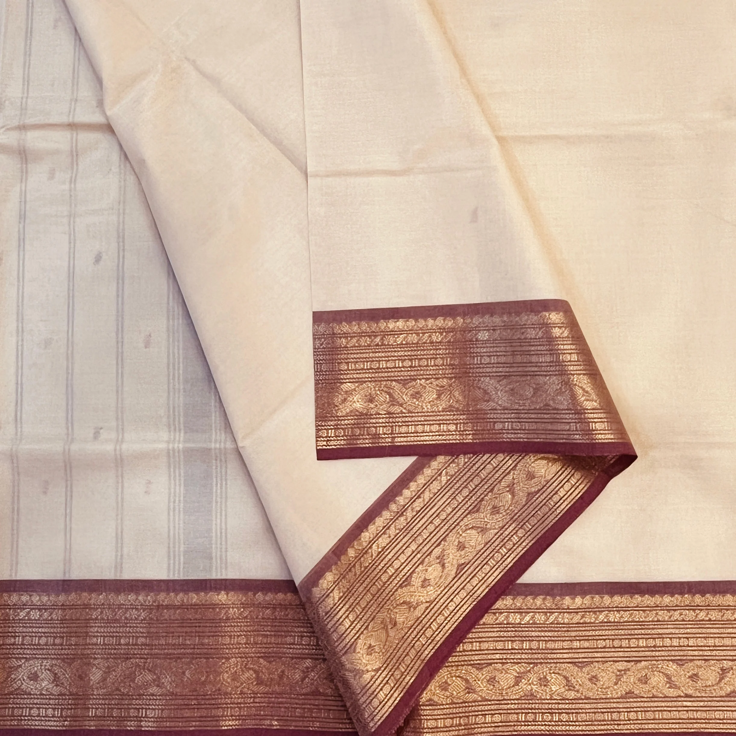 Hayagrivas Sandal Chettinad Cotton Saree SSCBF63E8-5 - Image 2