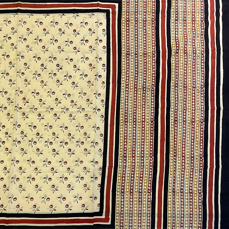 Hayagrivas Sandal Jaipur Cotton Saree SSCBF73E5-3 - Image 2