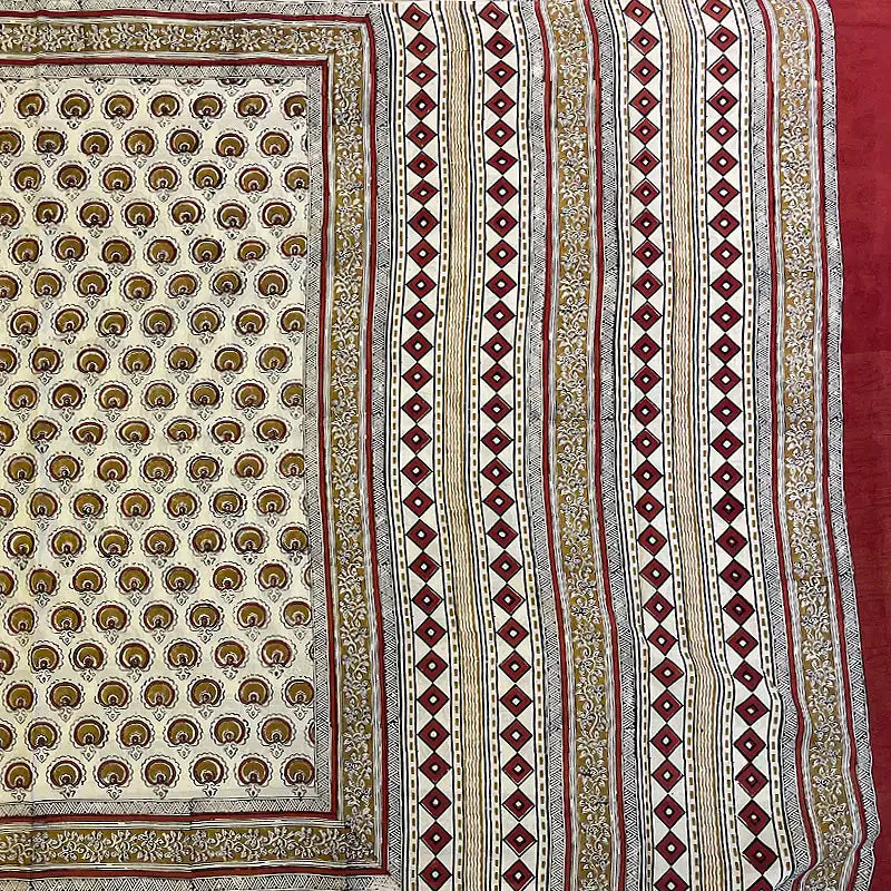 Hayagrivas Sandal Jaipur Cotton Saree SSCBF73E5-8 - Image 2