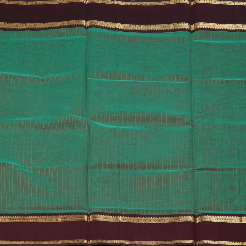 Hayagrivas Sea Green Kanchi Silk Cotton Saree KSBE124C3-5 - Image 3