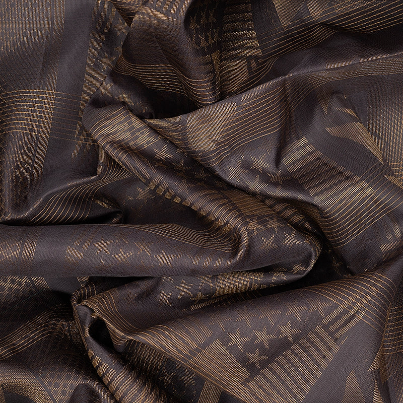 Hayagrivas Teal Handloom Soft Silk Saree KSBE24I5-3 - Image 3