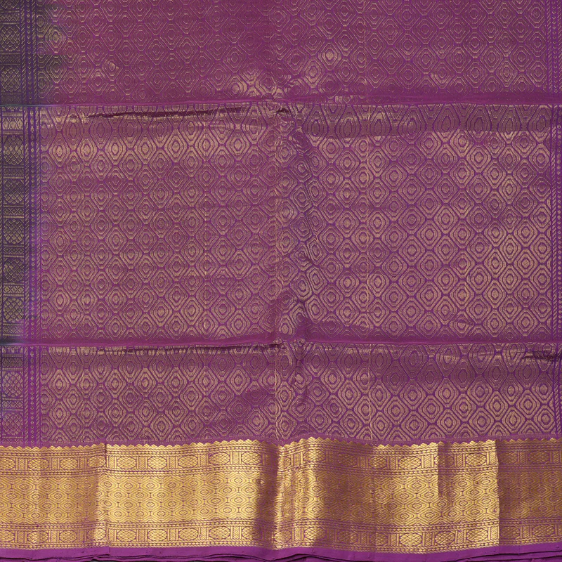 Hayagrivas Violet Kora Silk Cotton Saree SSCBF15D4-1 - Image 4
