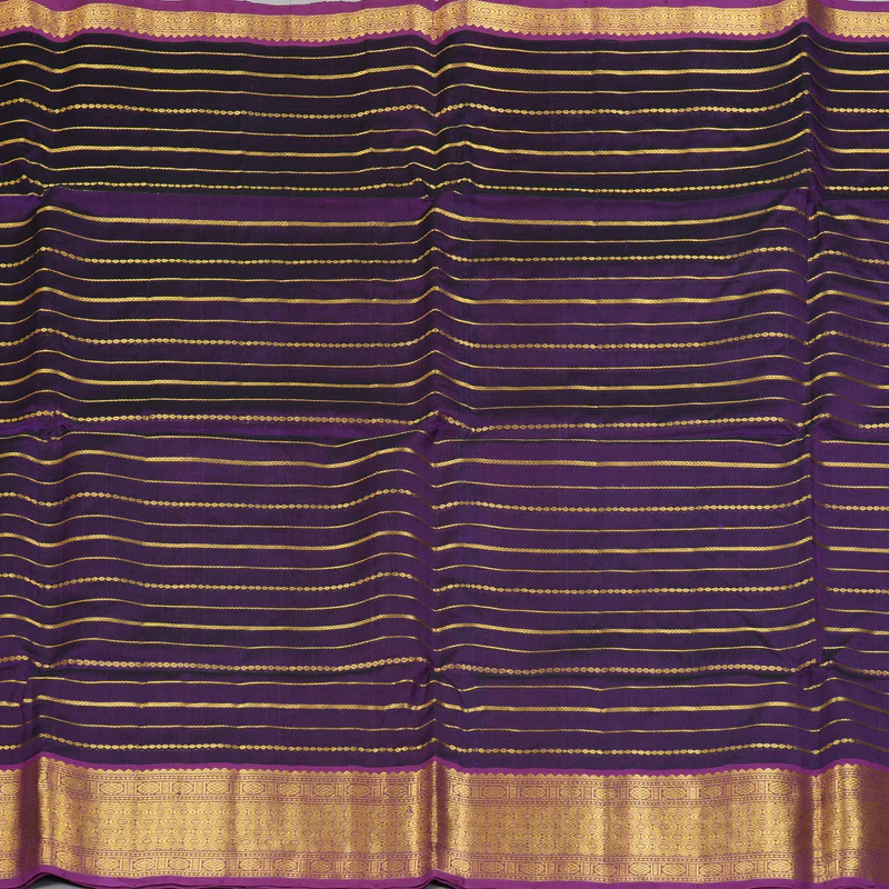 Hayagrivas Violet Kora Silk Cotton Saree SSCBF15D4-1 - Image 5