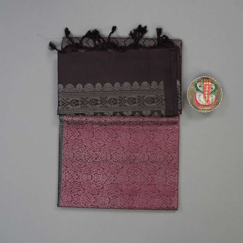 Hayagrivas Wine Pure Soft Silk Saree KSBE20I3-2