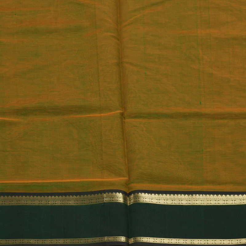 Hayagrivas Yellowish-Green Kanchi Silk Cotton Saree KSBE124C3-8 - Image 6